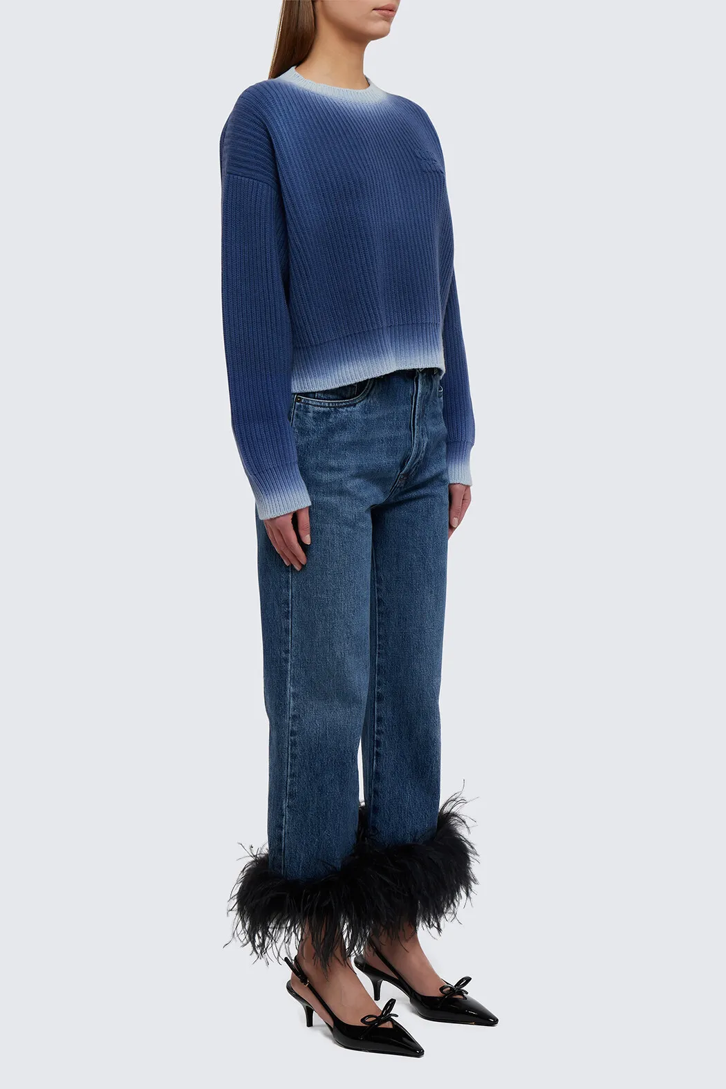 MiuMiu  |Crew Neck Casual Style Unisex Wool Blended Fabrics