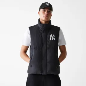 New York Yankees MLB Duck Down Black Vest Jacket