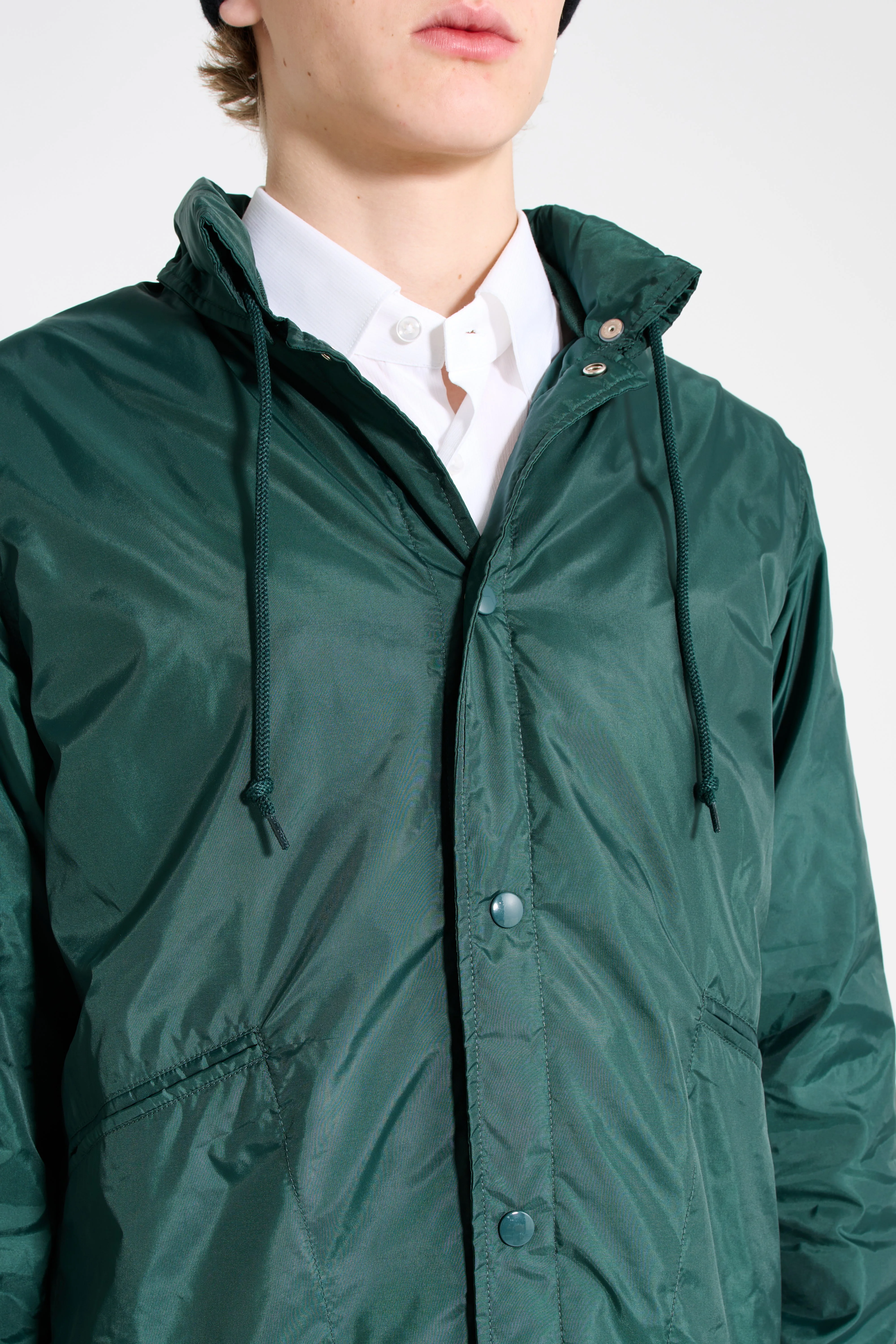 Noah Hooded Coaches Jacket Green