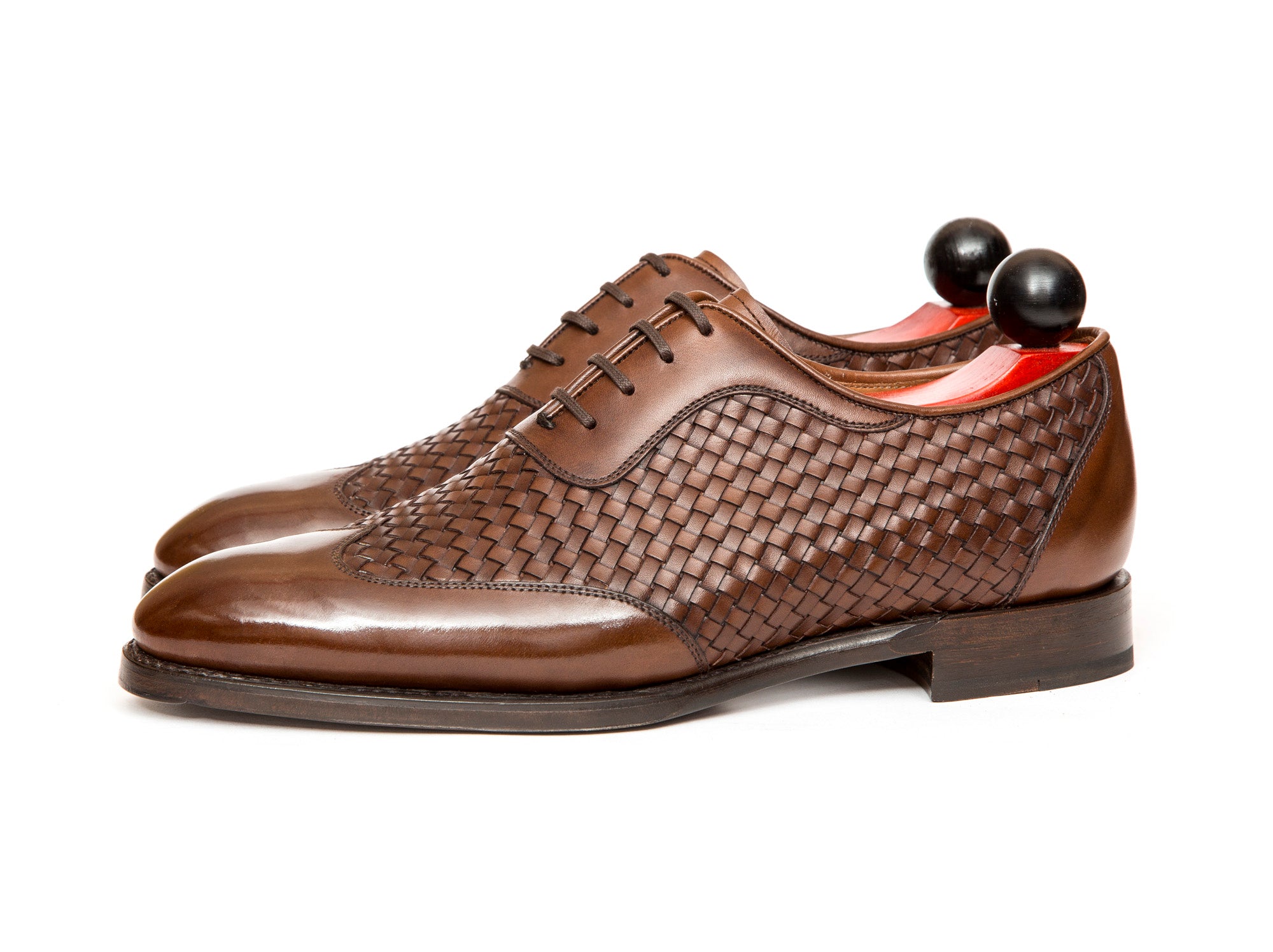 Rainier - MTO - Braided Mocha Calf - NGT Last - Single Leather Sole