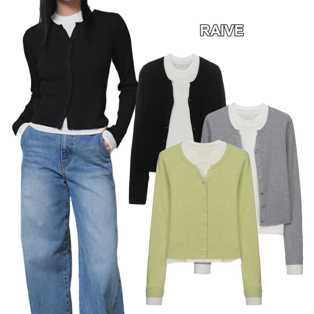 RAIVE  |Casual Style Wool Nylon Street Style Long Sleeves Plain