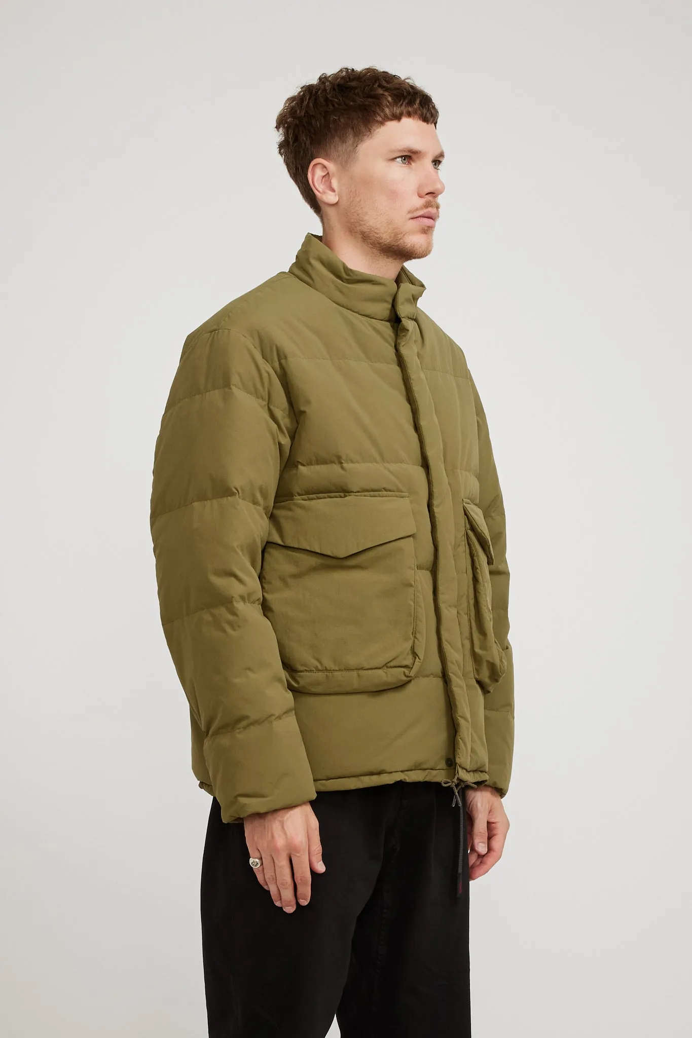 Recycled Down Jacket Olive