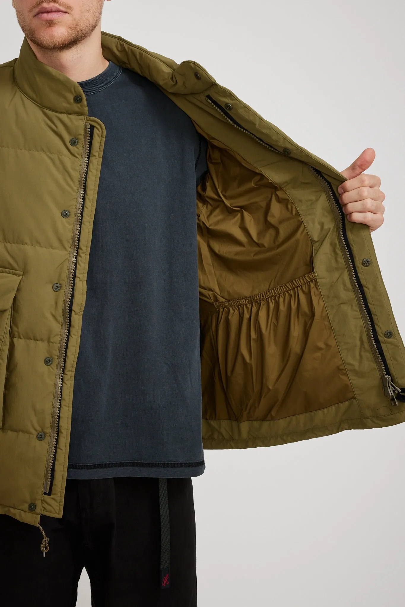 Recycled Down Jacket Olive