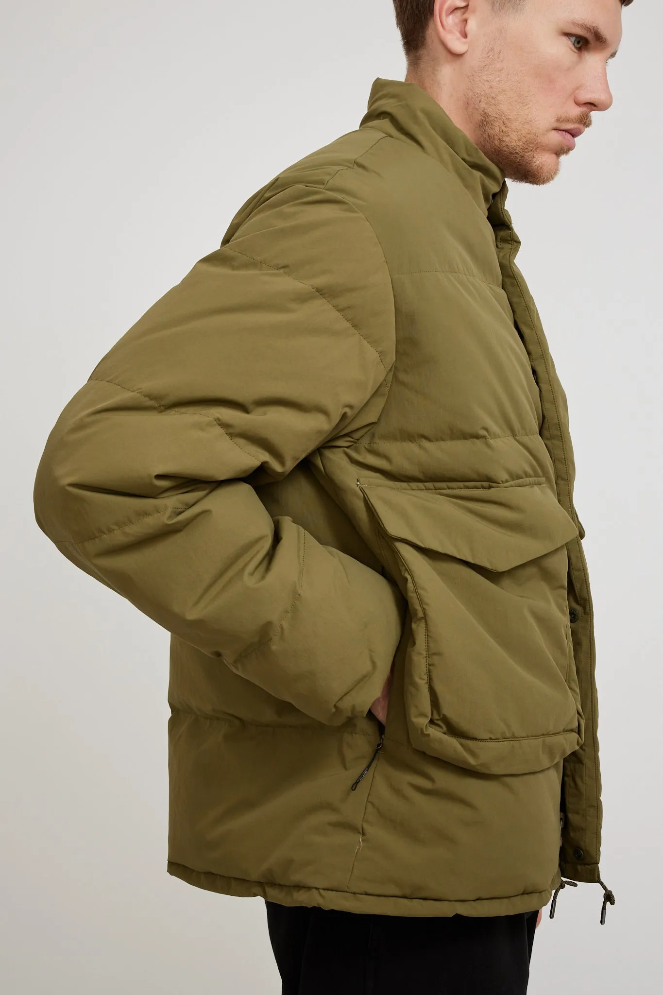 Recycled Down Jacket Olive