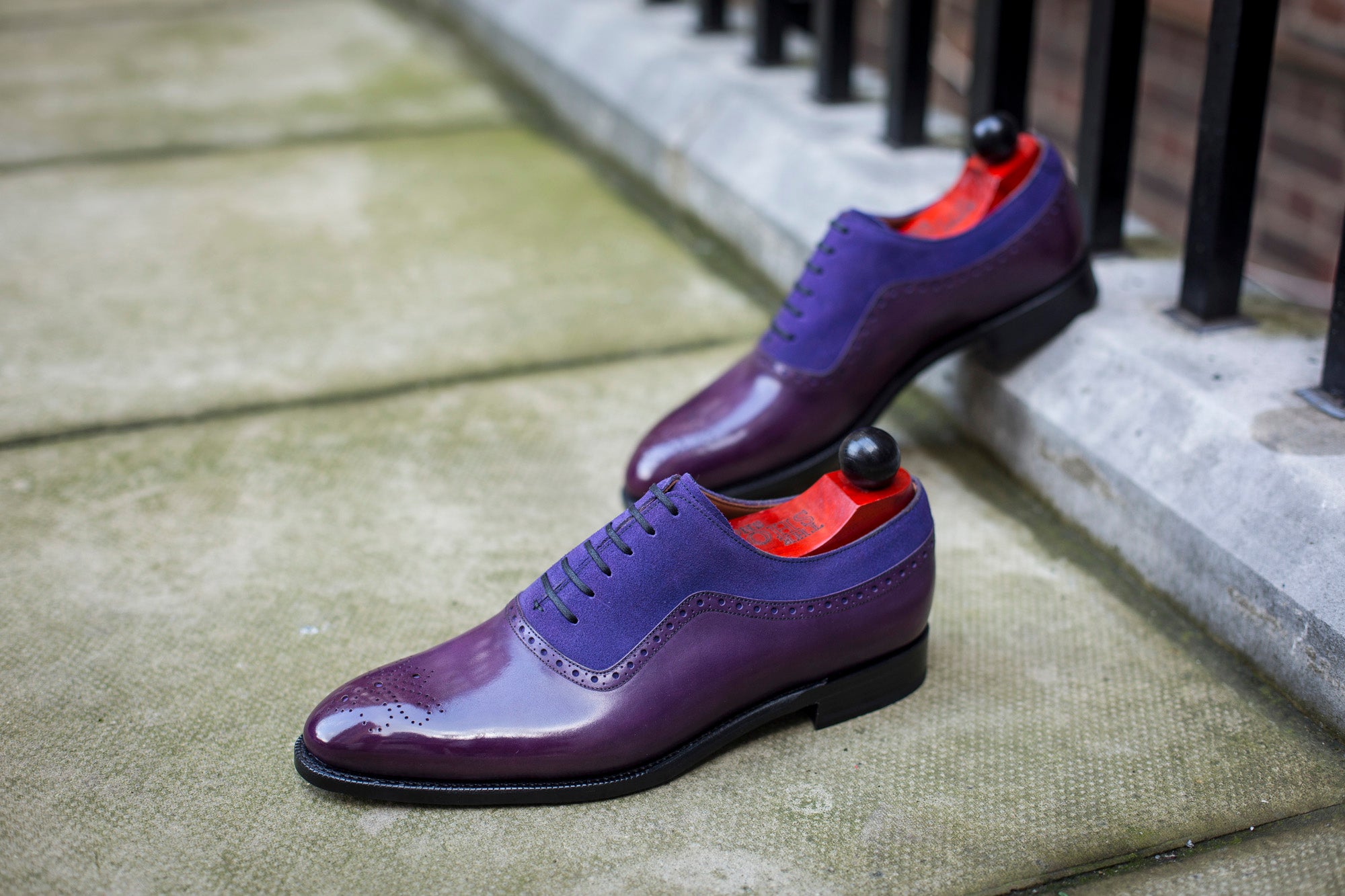 Roosevelt - MTO - Purple Calf / Purple Suede - NGT Last - Single Leather Sole