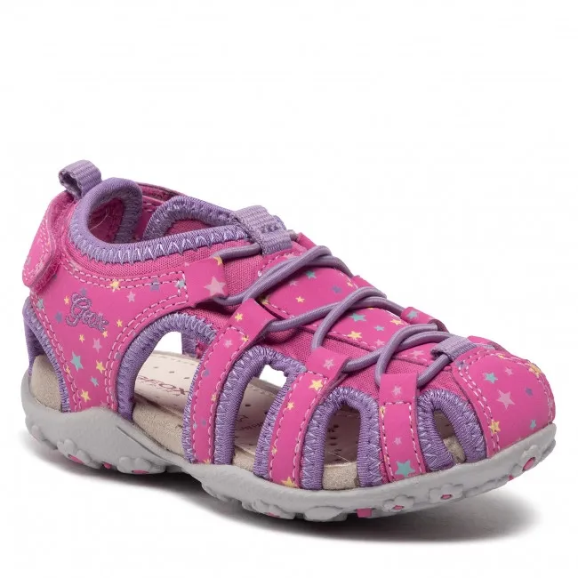 SANDALI GEOX BAMBINA ROXANNE  FUCHSIA/LILAC J25D9A 1550 C8257 tg:27