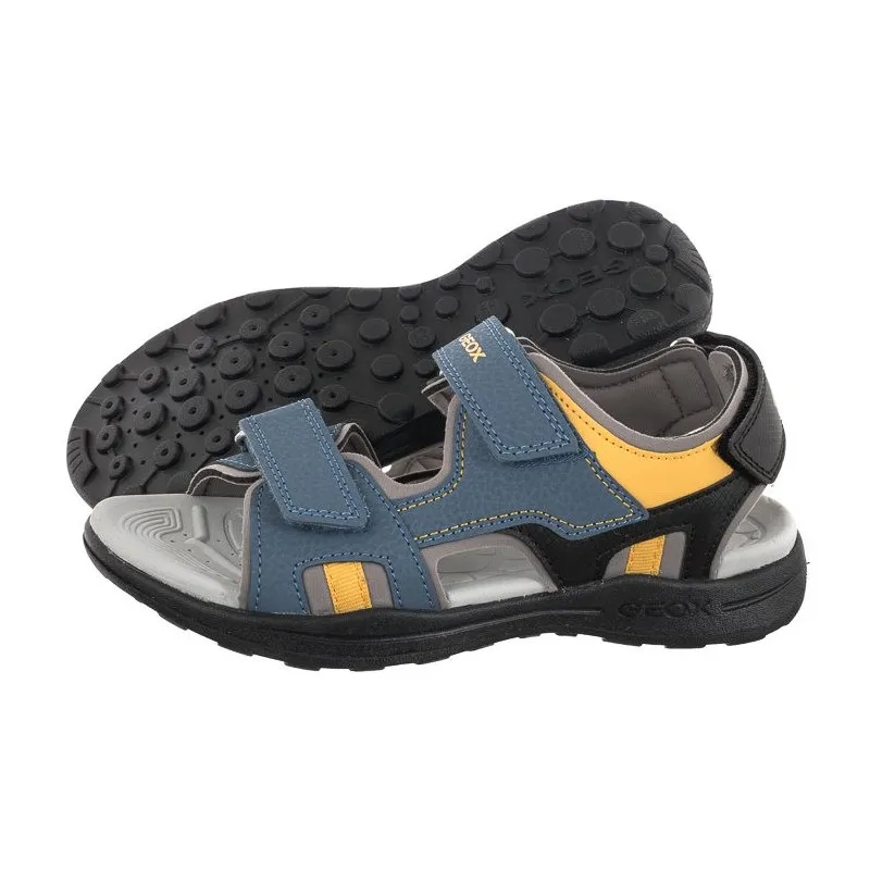 SANDALI GEOX BAMBINO VANIETT AVIO/DK YELLOW J155XB 015CE C4B2G TG: 25,26,27