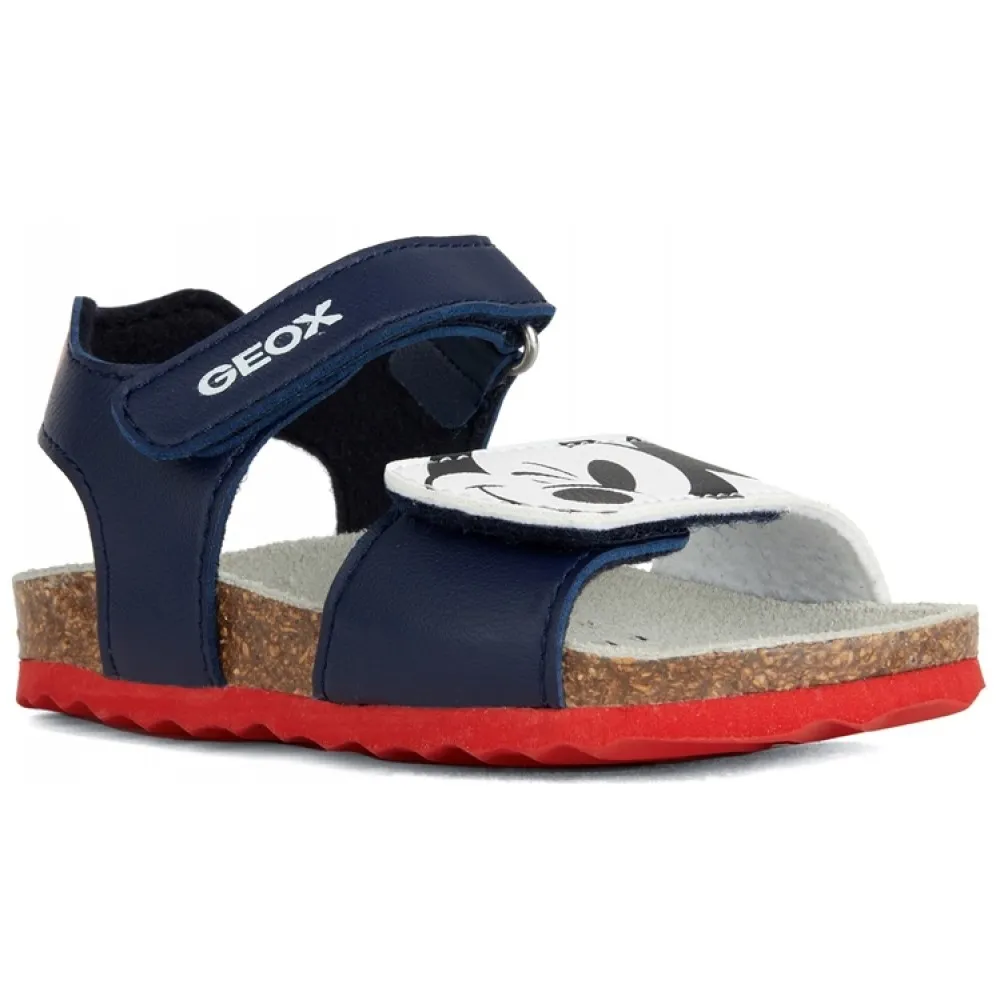 SANDALI PRIMI PASSI GEOX BAMBINO B S.CHALKI B.NAVY/OPTIC WHITE B152QC 000BC C4084 TG : 25/26/27