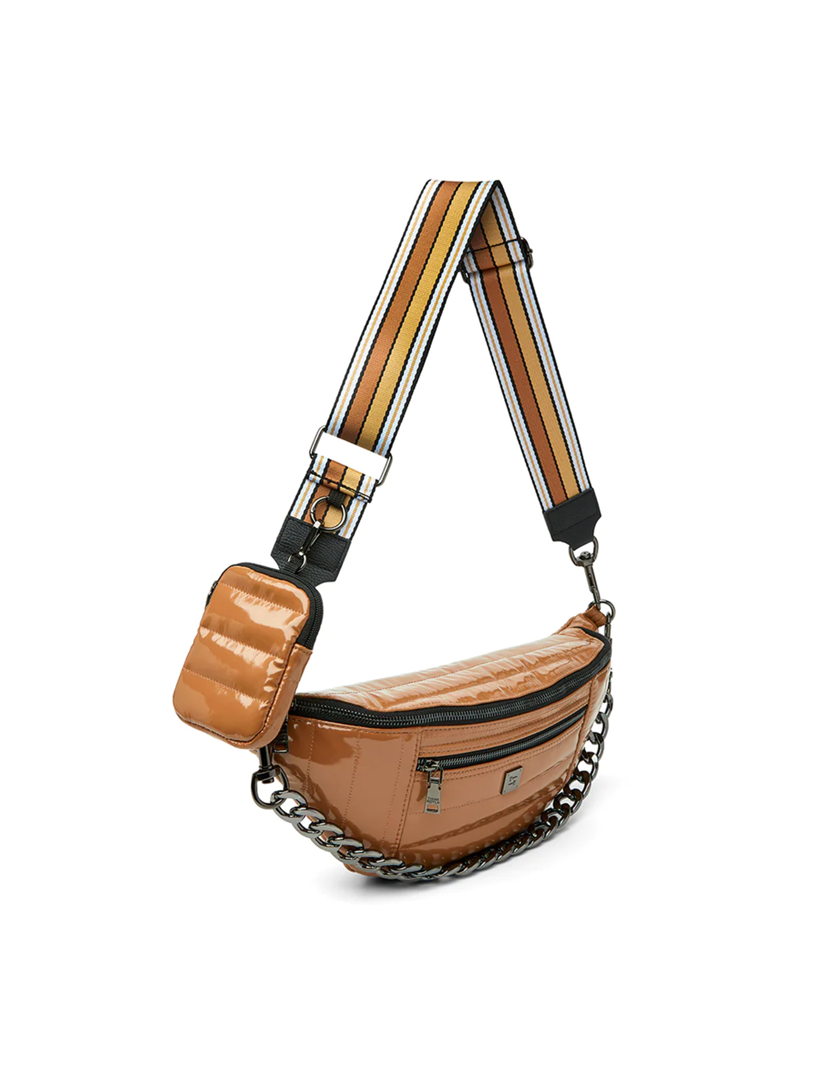 Sister Sling Bag, Dark Nude Patent