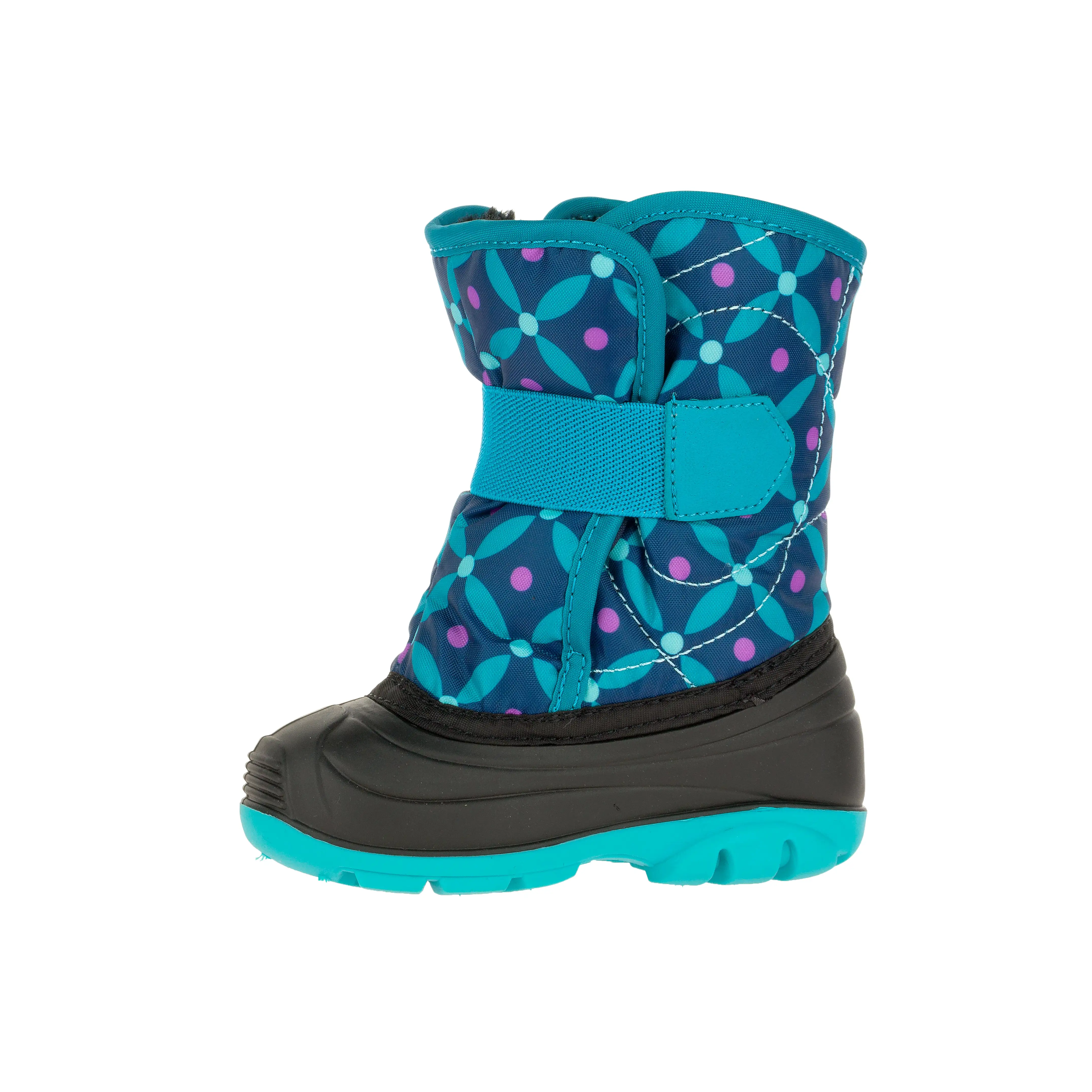 Snowbug4 Print Toddler Snow Boot - Teal/Purple