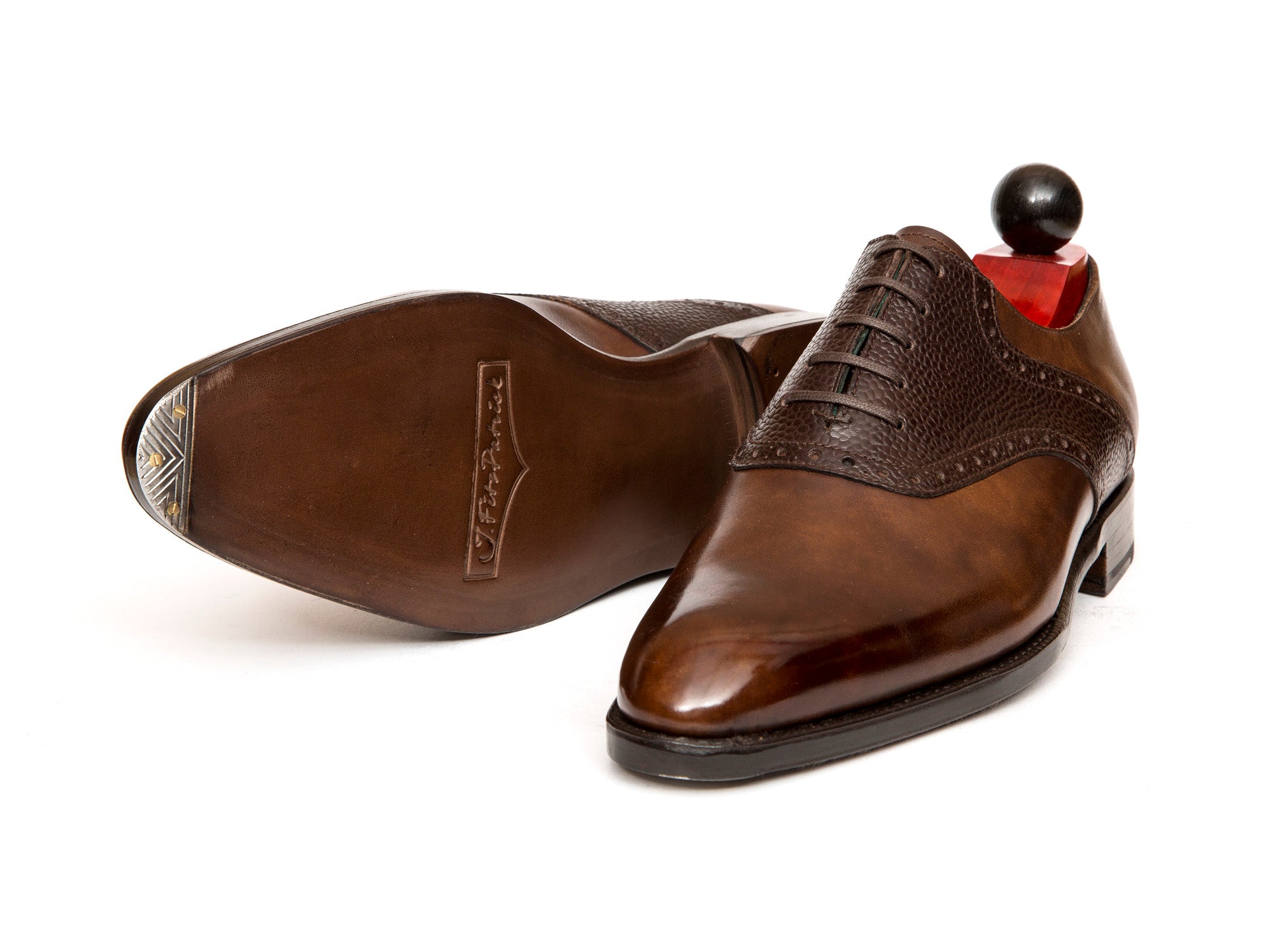 Stefano Redux - MTO - Copper Museum Calf / Dark Brown Scotch Grain - SEA Last - Single Leather Sole