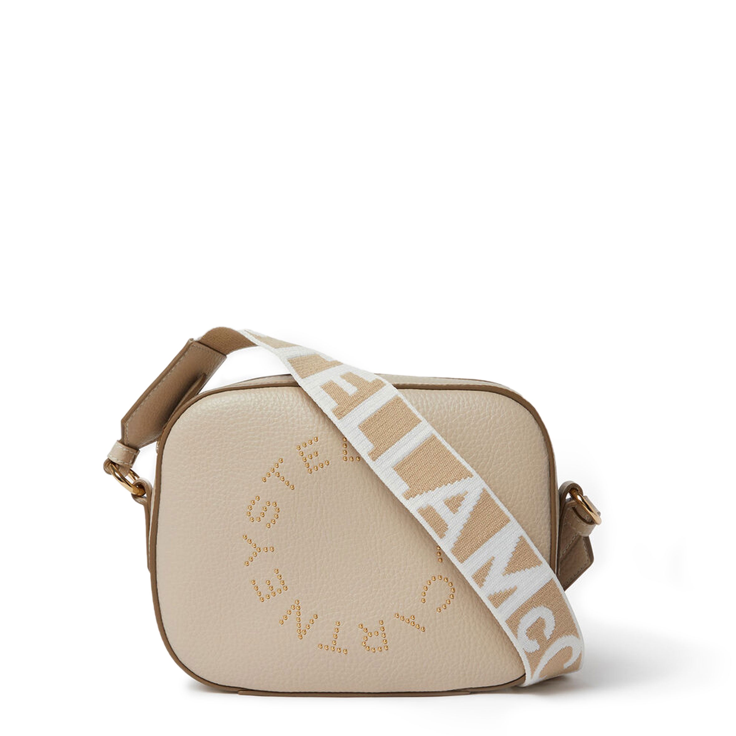 Stella Logo Camera Grain Stud, Cream