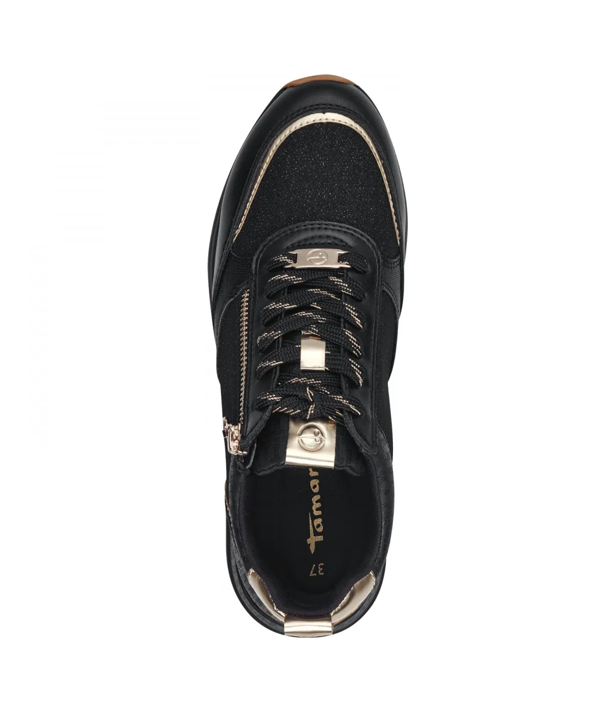 Tamaris Black/Gold Sneaker 1-23732-41-098