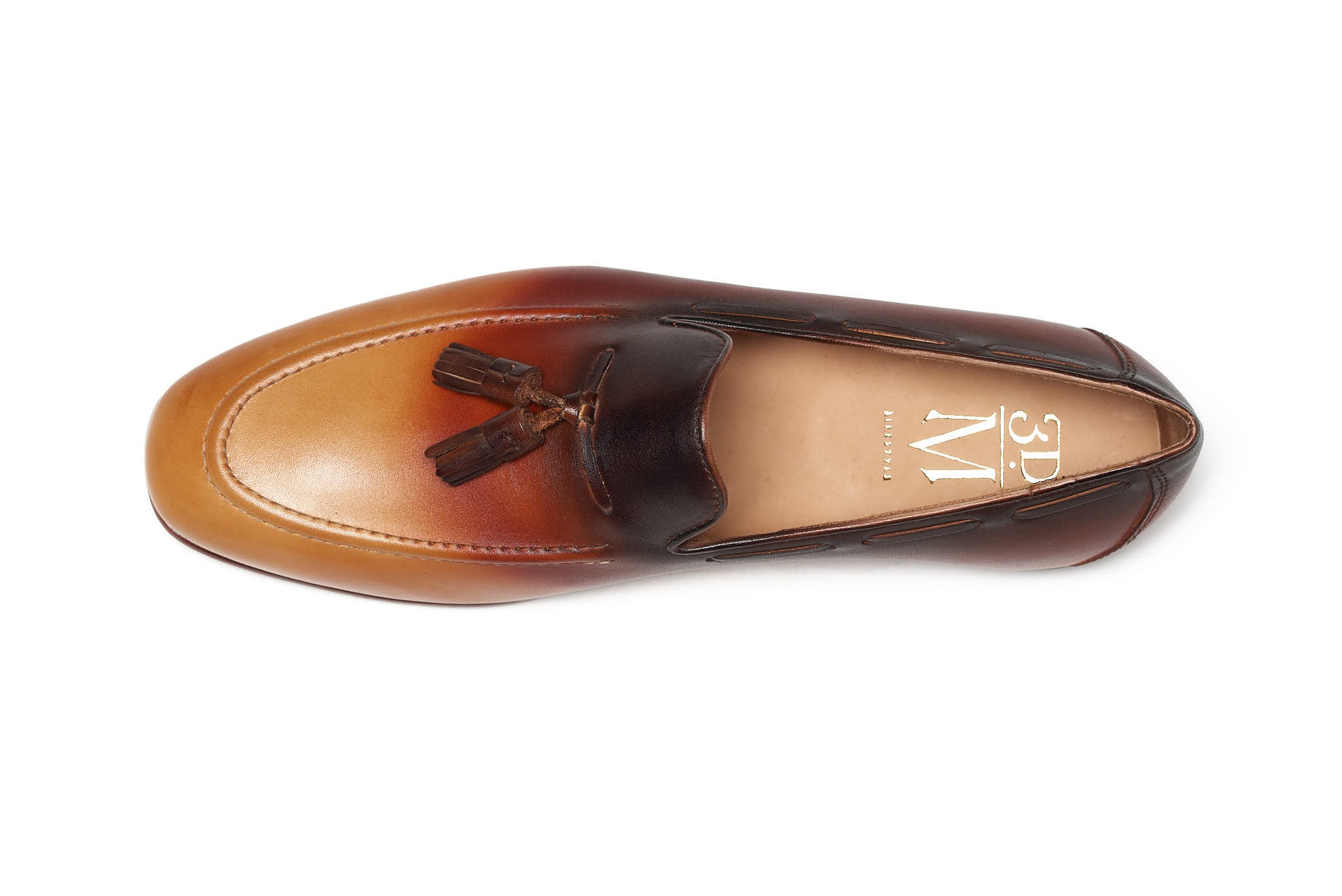 Tassel Loafers - Tan & Brown Patina