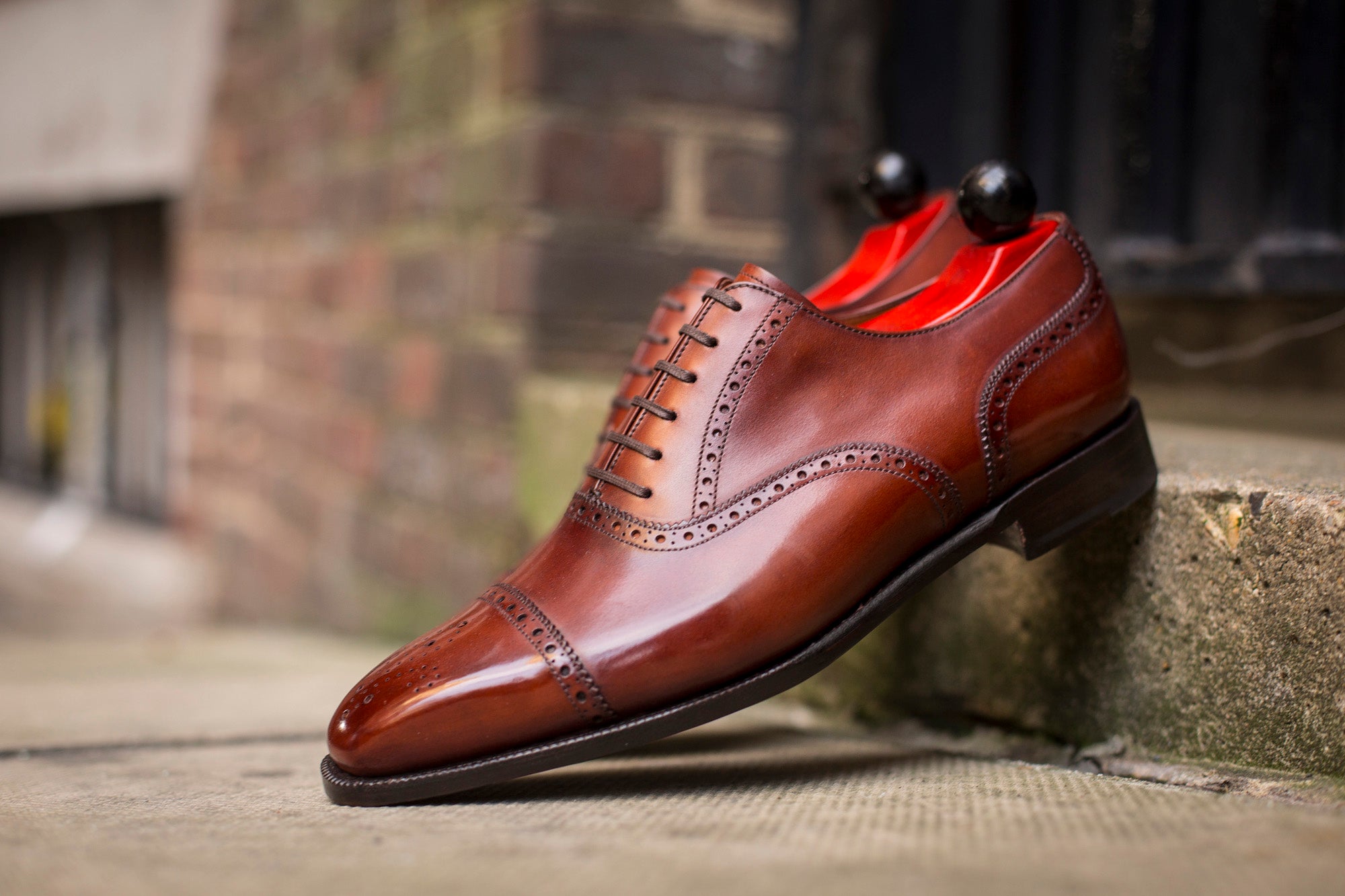 Windermere - MTO - Auburn Calf - MGF Last - Single Leather Sole