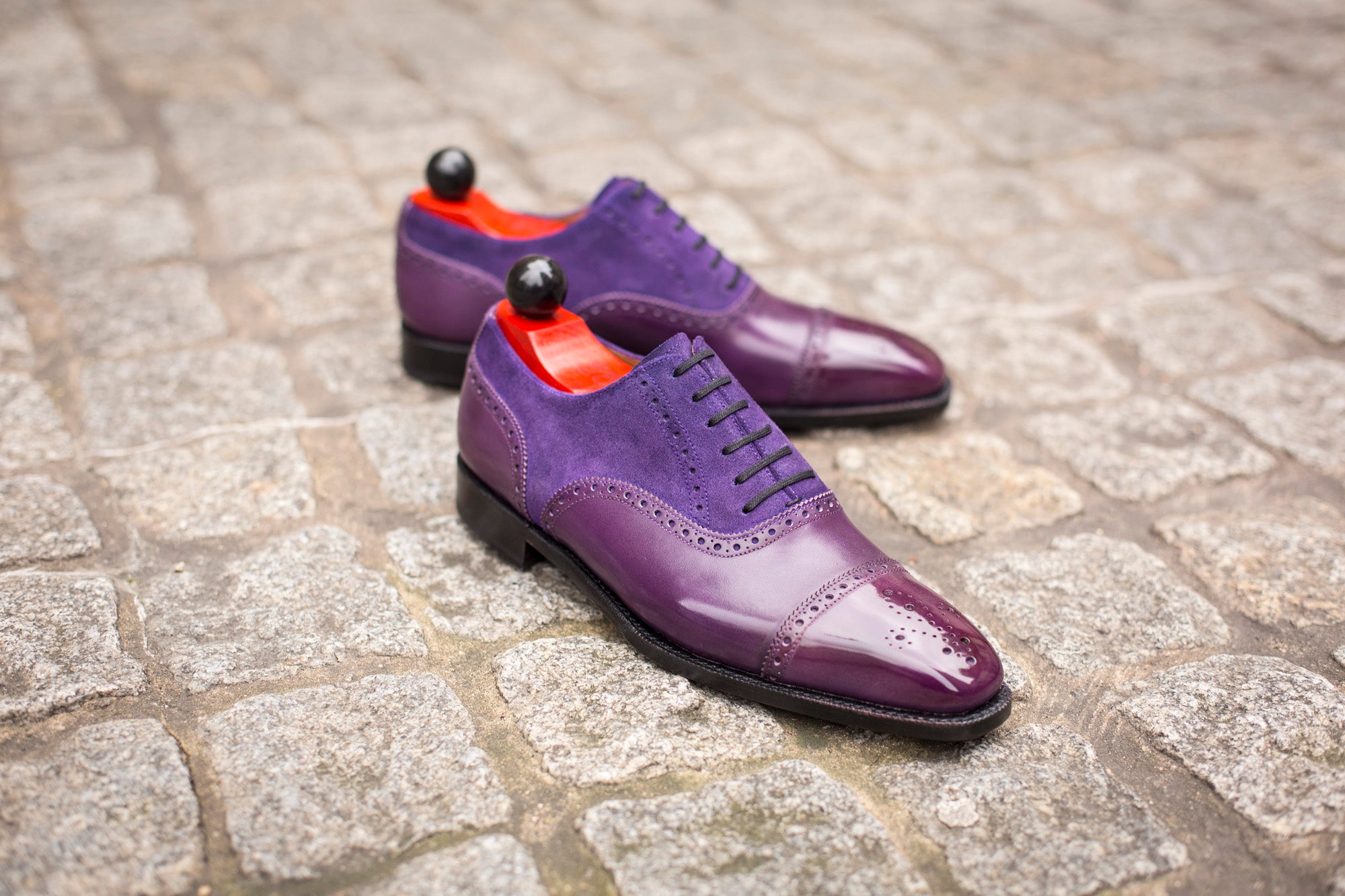 Windermere - MTO - Purple Calf / Purple Suede - LPB Last - Single Leather Sole