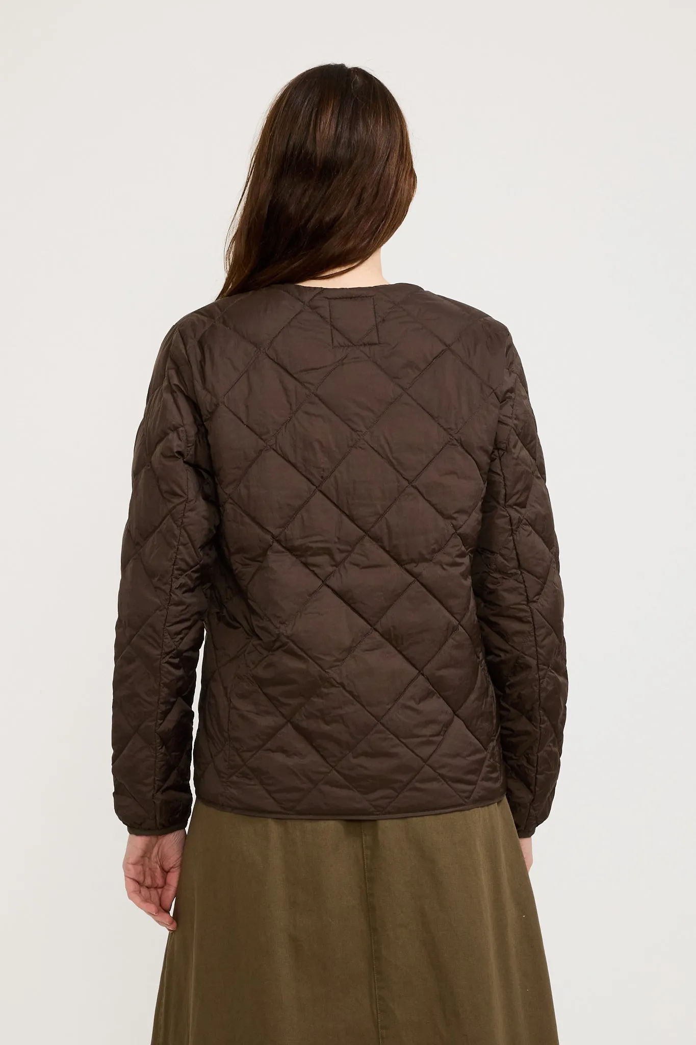 Womens Gramicci x Taion Inner Down Jacket Dark Brown